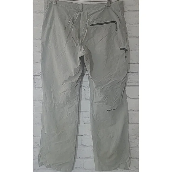 Mammut Outdoor Hiking Pants Men's Size 38 US Gray Pockets Wind Resistant - Picture 4 of 9